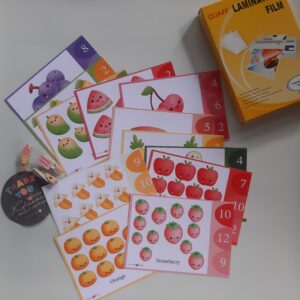 count and clip the numbers flashcards