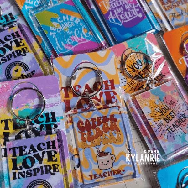 Teachers Day keychain template
