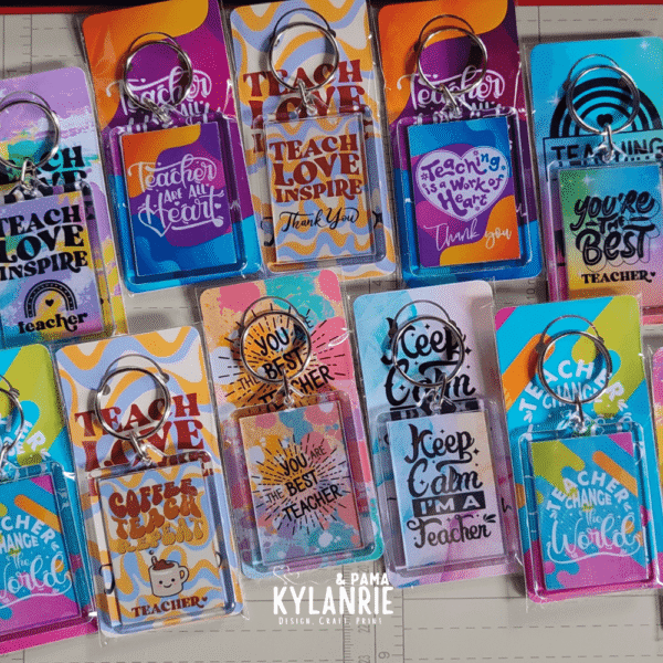 Teachers Day Keychain Templates