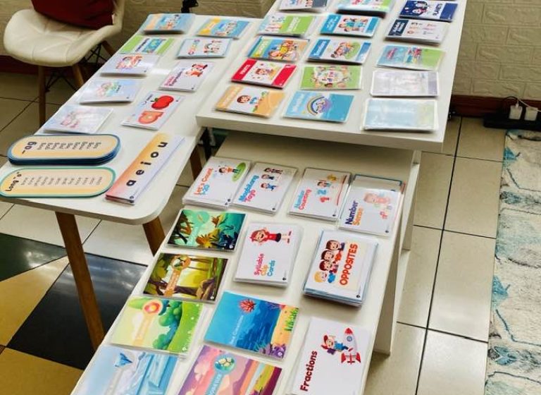 flashcards in the table